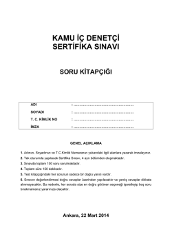 Soru Kitap&ccedil;ığı - İ&ccedil; Denetim Koordinasyon Kurulu