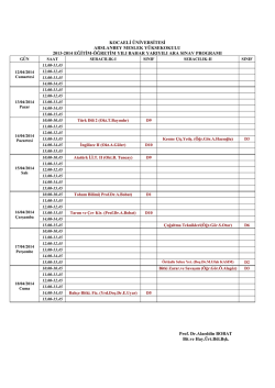 KOCAELİ &Uuml;NİVERSİTESİ ARSLANBEY MESLEK Y&Uuml;KSEKOKULU