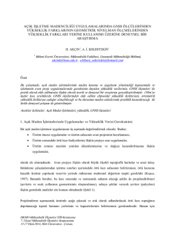 bildiri - Ulusal M&uuml;hendislik &Ouml;l&ccedil;meleri Sempozyumu - 2014