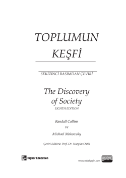 TOPLUMUN KEŞFİ