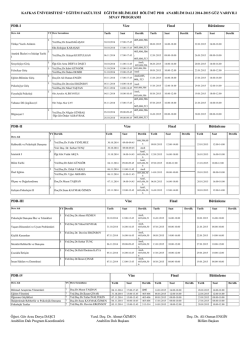 kafkas &uuml;niversitesi * eğitim fak&uuml;ltesi eğitim bilimleri b&ouml;l&uuml;m&uuml; pdr