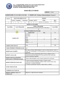 İ&ccedil;erikleri İndir - Eskişehir Osmangazi &Uuml;niversitesi M&uuml;hendislik ve