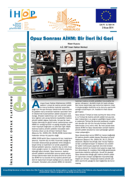Cezasızlık Bulten No3_2014.pub - İnsan Hakları Ortak Platformu
