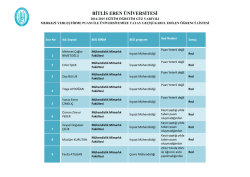 BİTLİS EREN &Uuml;NİVERSİTESİ