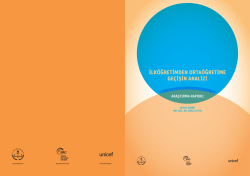 ilk&ouml;ğretimden orta&ouml;ğretime ge&ccedil;işin analizi