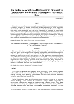 Makale - Hacettepe Sağlık İdaresi Dergisi