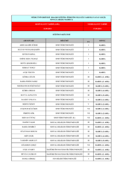 merkezi yerleştirme puanına g&ouml;re