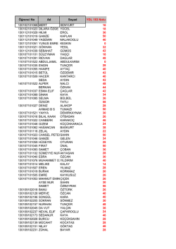 YDL 183 Sınav Sonuçlar