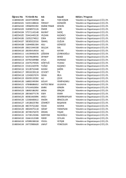 Yönetim ve Organizasyon Tezsiz YL