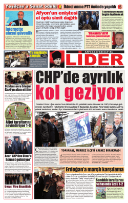 e-gazete - Afyon Lider Gazetesi