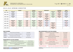 2014-2015 sprıng semester - Science And Technology Policy Studies