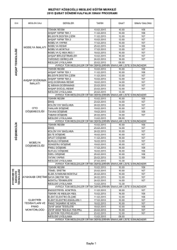 MEZİYET K&Ouml;SEOĞLU MESLEKİ EĞİTİM MERKEZİ 2015 ŞUBAT