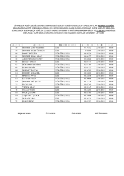 2015 kadrolu şof&ouml;r m&uuml;lakat listesi