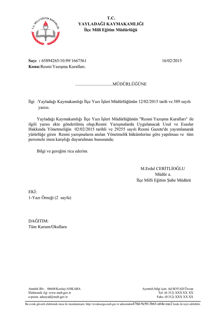 Resmi Yazisma Kurallari 16 02 2015 13 42