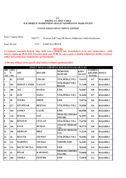 sır a no ada y no kpss puanı yazdığı kelime sayısı sonu&ccedil; 1 81 73