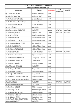 Op.Dr.Ali Suat AKAT Hastane Y&ouml;neticisi Dr.Şule SAPANATAN