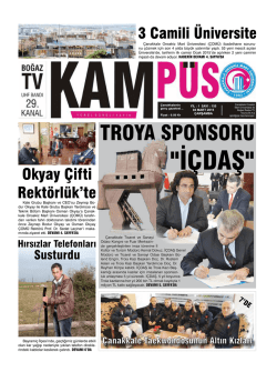 KAMP&Uuml;S Gazetesi - &Ccedil;anakkale Onsekiz Mart &Uuml;niversitesi