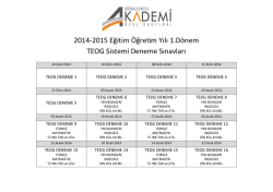 TEOG Deneme Sınavları