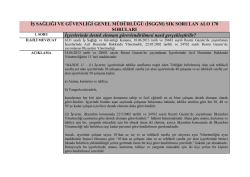 İSGGM - &Ccedil;alışma ve Sosyal G&uuml;venlik Bakanlığı