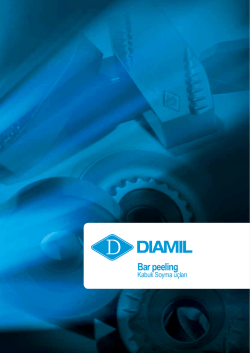 DIAMIL &bull; Bar peeling inserts