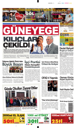 12 Şubat 2014 - G&uuml;ney Ege Gazetesi