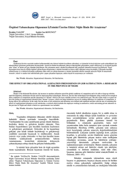 Seçkin Can KOYUNCU - KMÜ Sosyal ve Ekonomik Araştırmalar