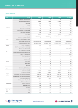 iPECS ES-3000 Serisi &Ouml;zellikler