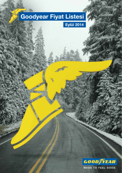 Goodyear Kış Fiyat Listesi