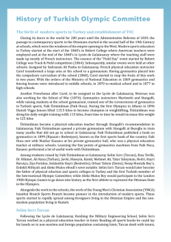 History of Turkish Olympic Committee