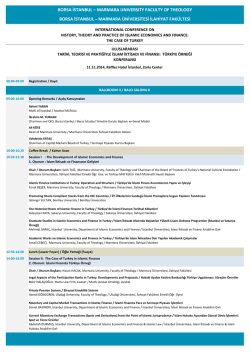 BORSA İSTANBUL &ndash; MARMARA UNIVERSITY FACULTY OF