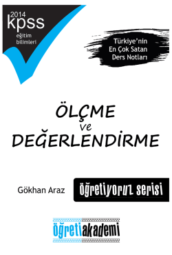 &ouml;l&ccedil;me değerlendirme