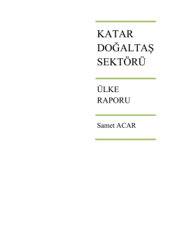 KATAR DOĞALTAŞ SEKTÖRÜ