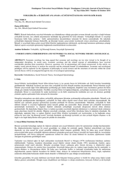 SOSYOLOJİK BAKIŞ - T&uuml;rk Dili B&ouml;l&uuml;m&uuml;