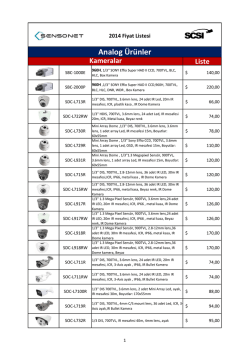 2014 Fiyat Listesi