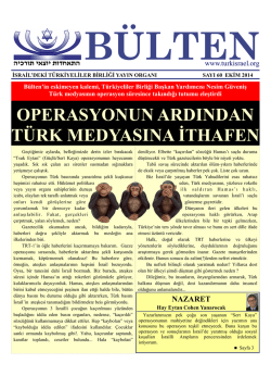 b&uuml;lten 2014 ekım sayısı