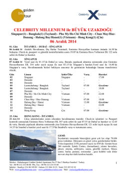 CELEBRITY MILLENIUM ile B&Uuml;Y&Uuml;K UZAKDOĞU