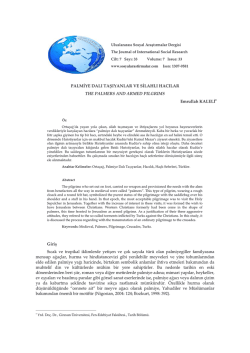 Palmiye Dalı Taşıyanlar ve Silahlı Hacılar