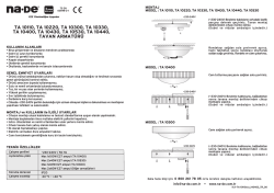 TA 10110, TA 10220, TA 10300, TA 10330, TA 10400, TA 10430, TA