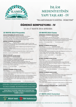 İSL&Acirc;M MEDENİYETİNİN YAPI TAŞLARI - IV