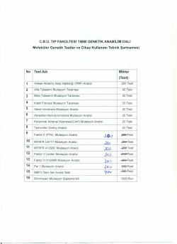 1. grup teknik şartname