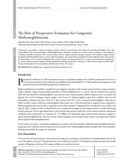 The Role of Preoperative Evaluation for Congenital