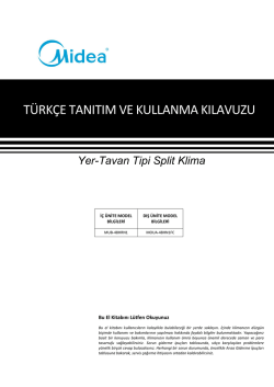TÜRKÇE TANITIM VE KULLANMA KILAVUZU