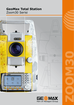 GeoMax Total Station Zoom30 Serisi
