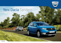 Broşür - Dacia