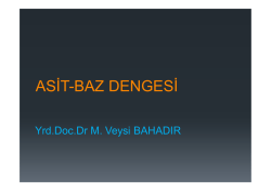 ASİT-BAZ DENGESİ