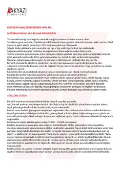 Motor ve Ara&ccedil; Tekniği