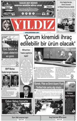 G&uuml;nl&uuml;k Gazetenin Tamamını Okumak İ&ccedil;in TIKLAYIN