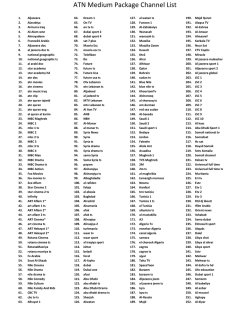 ATN Mini IPTV Package Channels - Worldwide Satellite