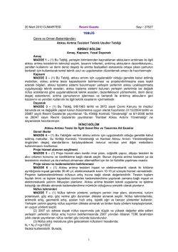 Atıksu Arıtma Tesisleri Teknik Usuller Tebliği