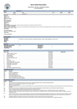 KİM191 - Bursa Teknik &Uuml;niversitesi